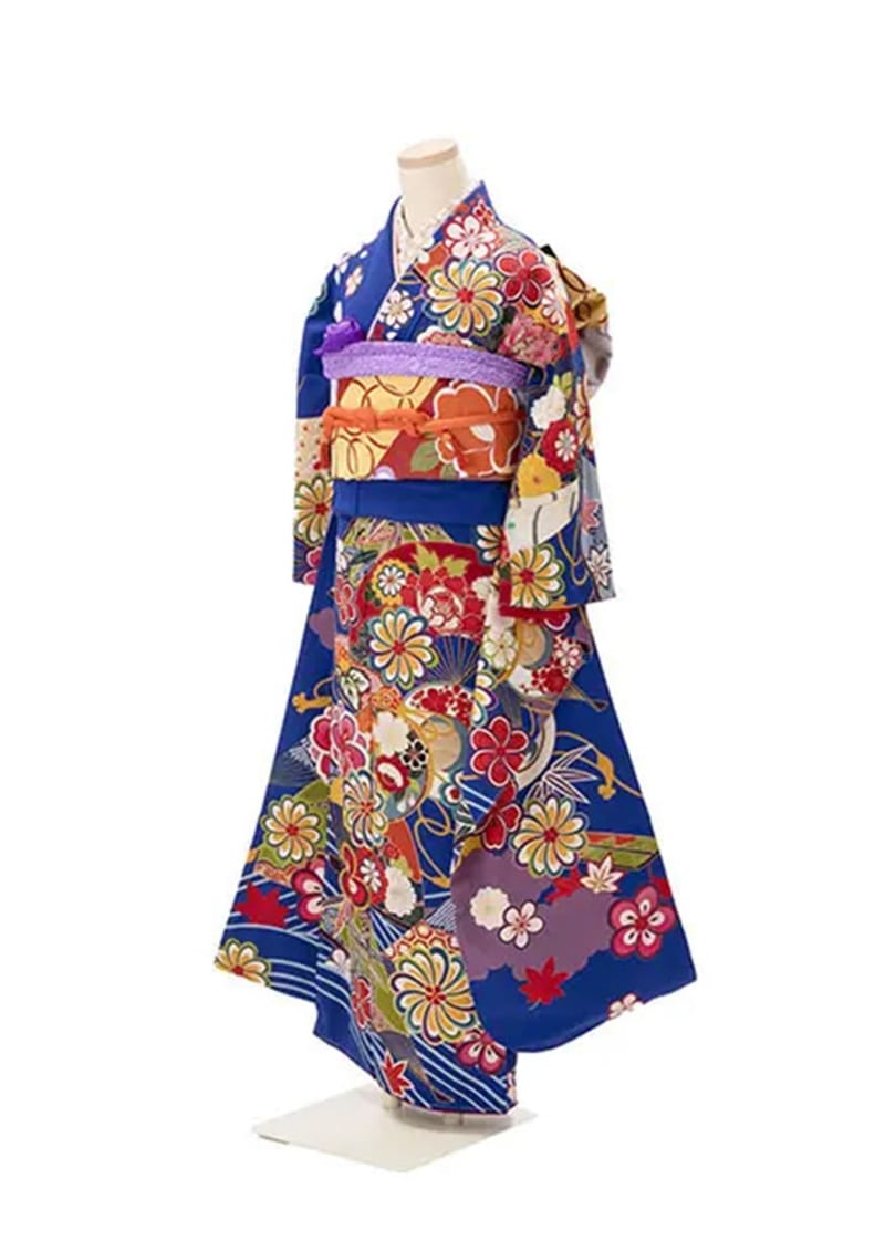 青・紺の振袖(古典)